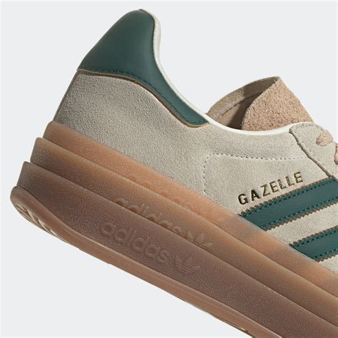 adidas Originals Gazelle Bold W (Cream White/Collegiate Green/Magic ...