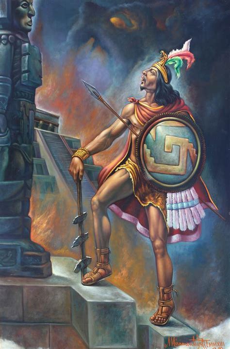 Aztec Warrior Painting at PaintingValley.com | Explore collection of