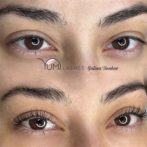 Ламиниране на мигли или вежди с кератинова терапия Yumi Lashes ...