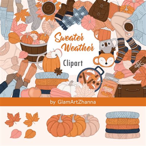 Sweater Weather Clipart – MasterBundles