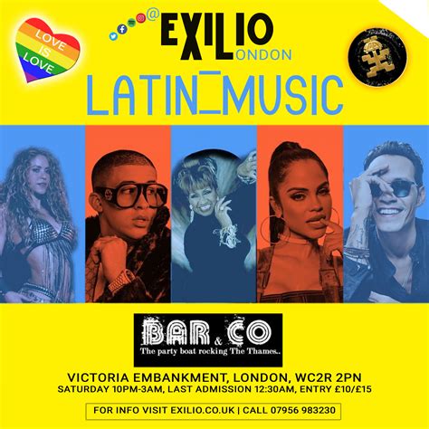 home exilio lgbtq latin dance club  central london