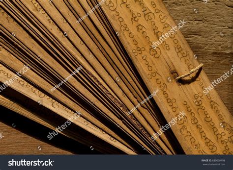 Old Tripitaka Buddhist Scriptures Northeast Thailand Stock Photo ...