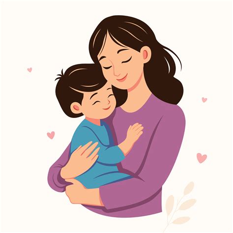 ilustración de madre participación su hijo. de la madre día concepto