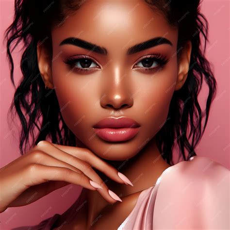 Premium AI Image | Image of Closeup Portrait of a Stunning Woman with