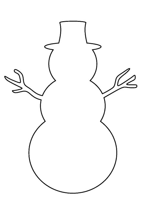 Трафарет снеговика (много фото) - drawpics.ru