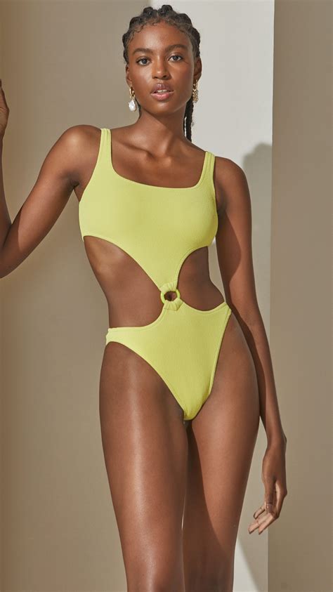Grazia One Piece Swimsuit Lime Green – Brazilian Leaves Fashion