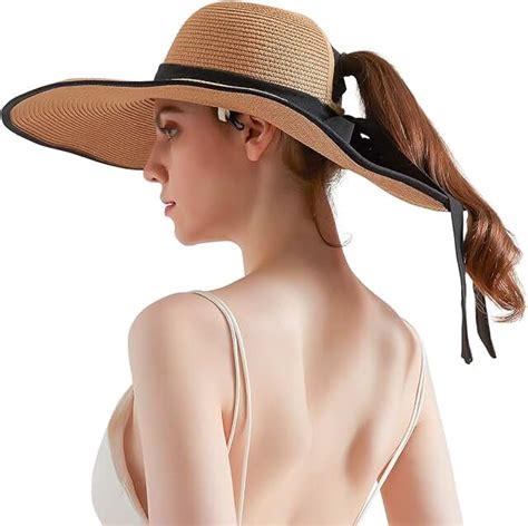 Amazon.com: womens hats with ponytail hole