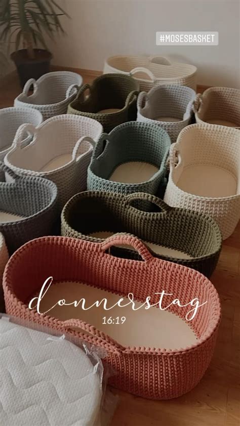 Diy crochet moses basket beginner friendly – Artofit