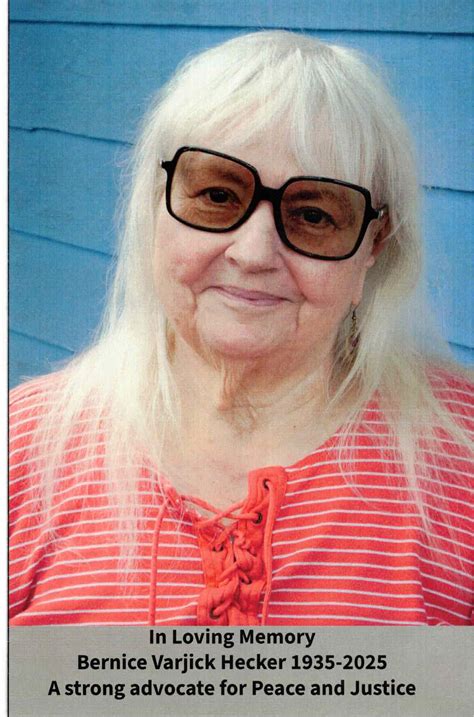 ALICE EMBREE | REMEMBRANCE | Honoring the Lives of Bernice Hecker and