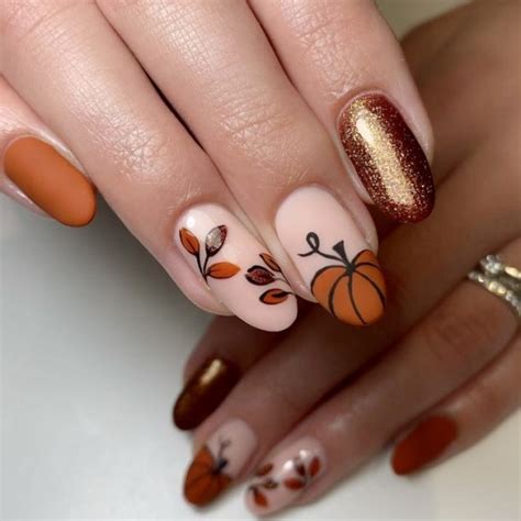 40 Adorable Pumpkin Nail Art Designs to Try This Fall - Your Classy Look