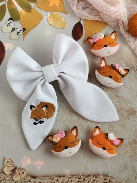 лисичка из фетра 🦊 лисичка. Лиса из фетра. | Фетр, Как сделать бант ...
