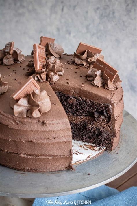 Chocolate Layer Cake, rich chocolate cake with chocolate frosting, the ...