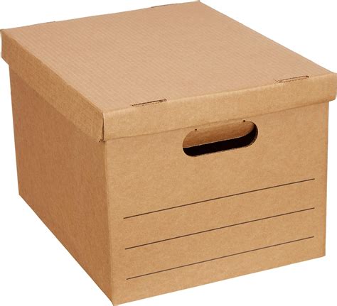 Amazon Basics Moving Boxes with Lid and Handles - Pack of 20, 15 x 10 x ...