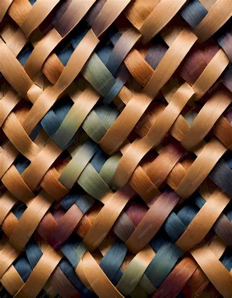 premium photo basketweave fabric texture  background generative ai