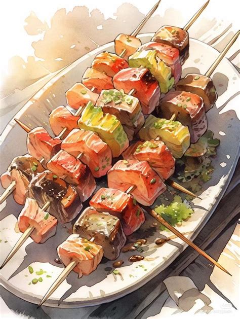 𝔽𝕠𝕠𝕕 𝕕𝕣𝕒𝕨𝕚𝕟𝕘𝕤 ⁠ | Food drawing, Food concept, Pretty food
