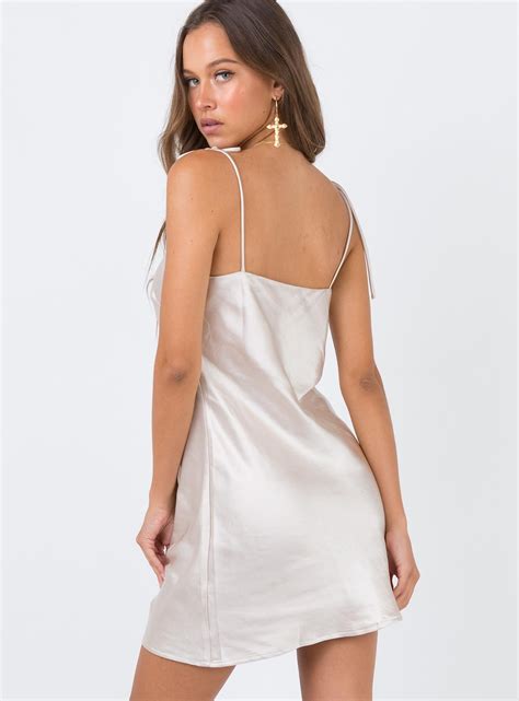 Silk Slip Dress Champagne at William Justice blog