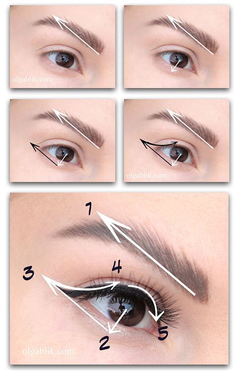 Как рисовать стрелки поэтапно для начинающих | Eyebrow makeup tutorial ...