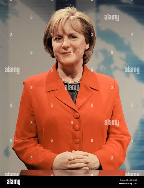 Angela merkel waxwork unveiled hi-res stock photography and images - Alamy