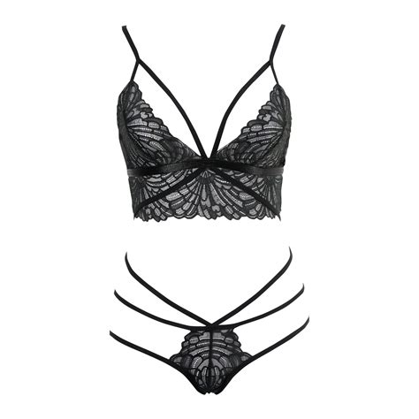 Sexy Elastic Straps Detailing, Back Double Hook & Eye Closure Bra