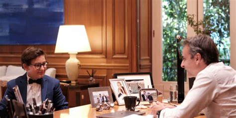 Greek PM Meets 13-year-old Poet Demosthenis-Dimitrios Despotidis