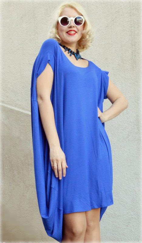 Royal Blue Casual Dress, Short Sleeved Maxi Dress TDK167 - TEYXO