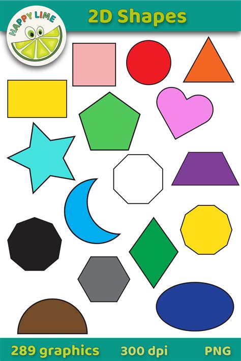 shapes clip art clip art circle square triangle art