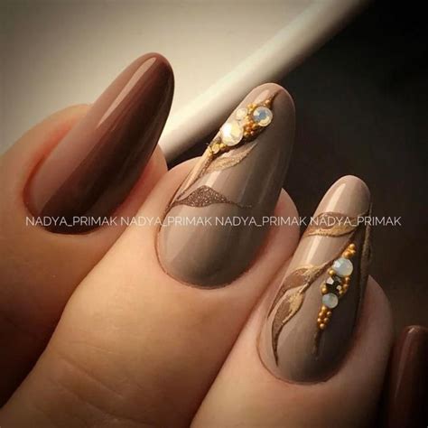 "Вкусный" коричневый маникюр: фото с идеями | Pretty nails, Hair and ...