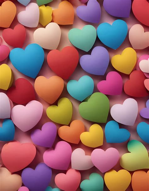 Hearts Confetti Background Heart Free Stock Photo - Public Domain Pictures