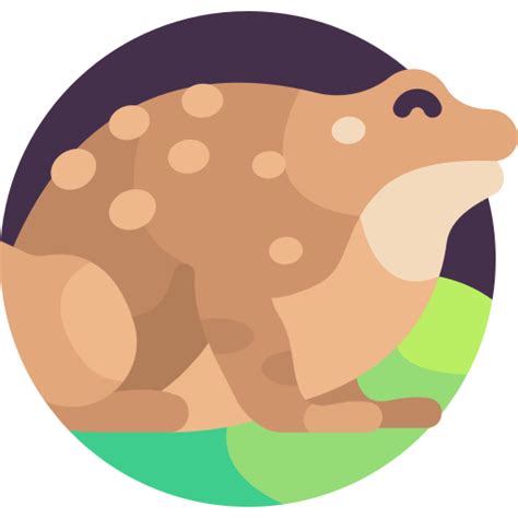 toad detailed flat circular flat icon