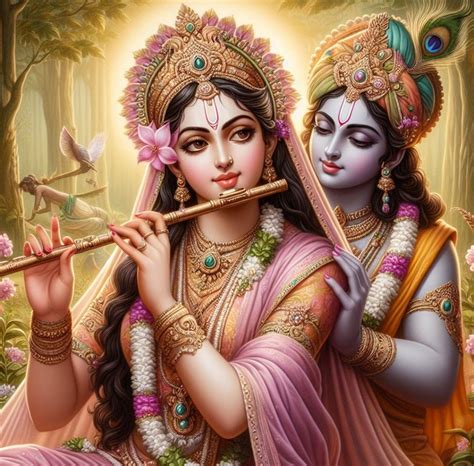 radha rani playing flute radha krishna art radha krishna pictures