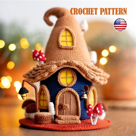 Amigurumi Pattern Crochet Forest House, Pattern House, Amigurumi Forest