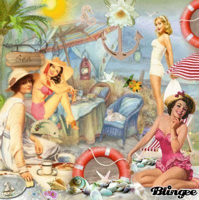 Afternoon at the Beach | Vintage friends, Vintage, Vintage portraits