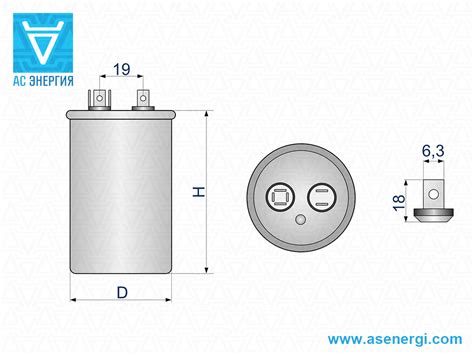Конденсатор пусковой CBB65 30uF 450V – AS ENERGI