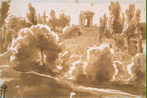 Museum Art Reproductions Landscape with a Portico by Nicolas Poussin ...
