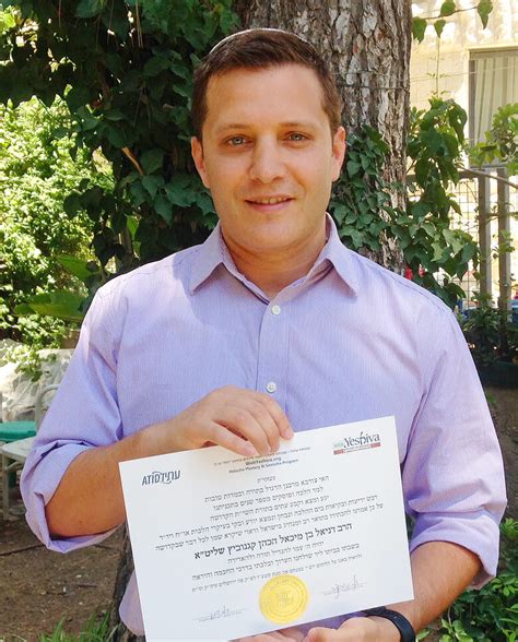 Daniel Kaganovich Receives Semicha From WebYeshiva