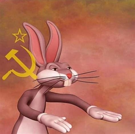 Создать мем "багз банни коммунист мем, багз бани в смокинге, Мультфильм ...