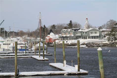 Kennebunkport Maine - Kennebunk Beach Winter Photos and Photography ...