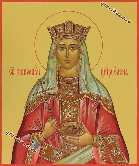 Святая равноапостольная царица Елена, рукописная икона артикул 6037