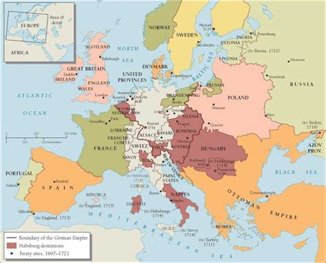 Europe after Treaty of Utrecht 1713 : MapPorn