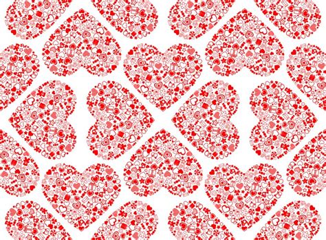 Valentine mosaic background Royalty Free Vector Image