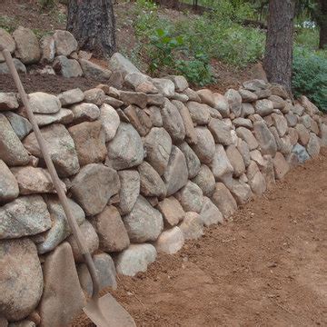 Dry Stacked Retaining Wall - Photos & Ideas | Houzz