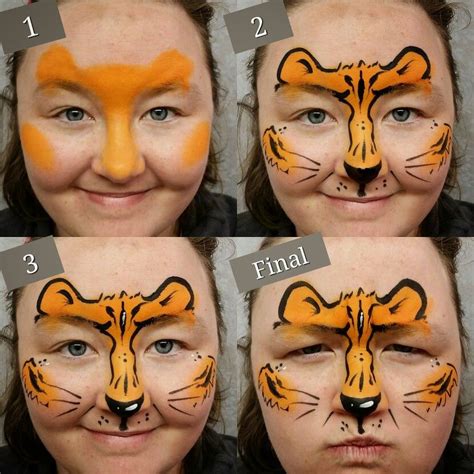 12+ Simple Tiger Face Painting Ideas | Face Painting Ideas