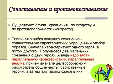 Сравнительная характеристика героев. Как писать сочинение ...