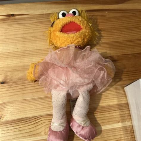 Sesame Street Zoe Ballerina Plush 12" Pink Tutu Stuffed Doll Figure ...