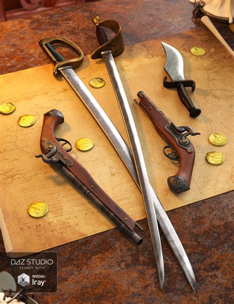 Ye Ole Pirate Weapons - Render-State
