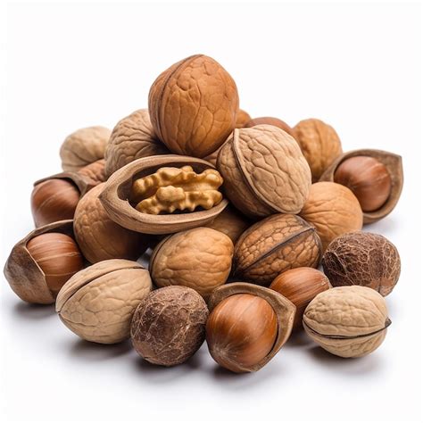 premium ai image  pile  nuts     middle