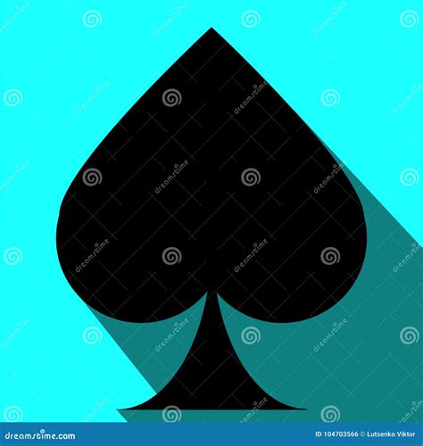 Playing Card. Spade Symbol. Vector Art. Stock Photography ...