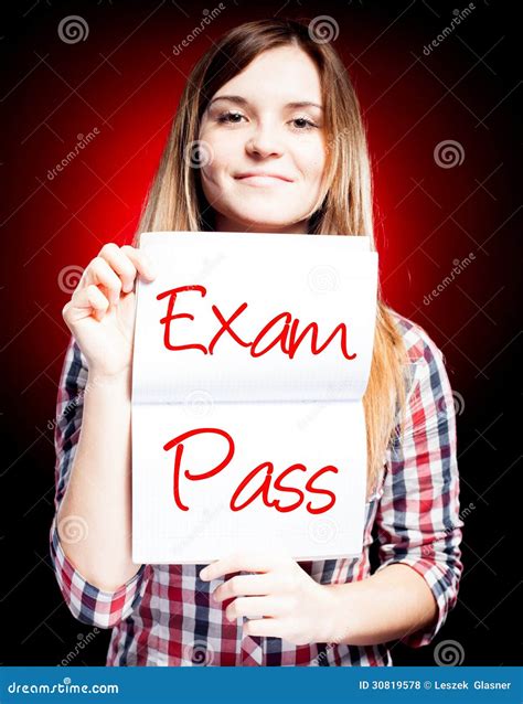 Passed Test or Exam and Happy Girl Stock Photo - Image of exam, rage
