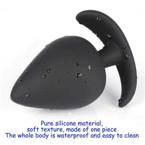 silicone big butt plug comfortable  long term wear butt plug