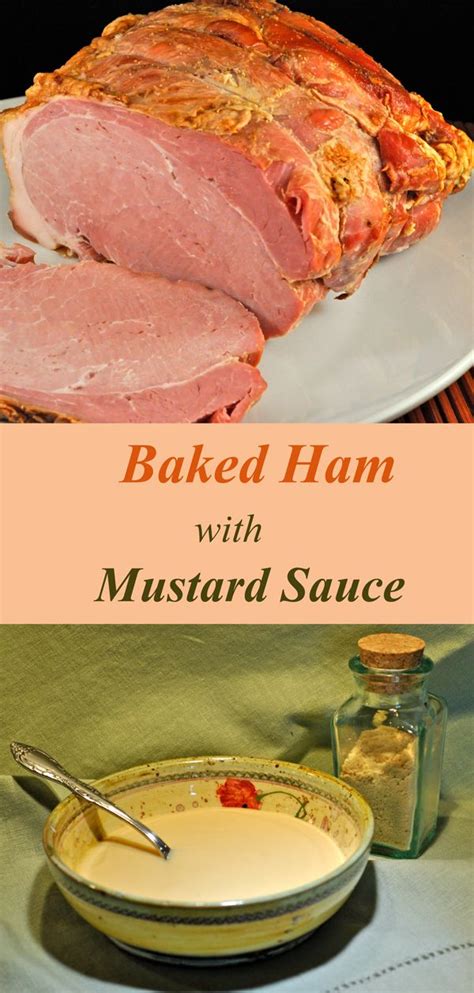 Baked Ham with Mustard Sauce; how much is too much? | Baked ham ...